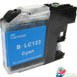 Cartuccia compatibile per Brother LC123 Cyan