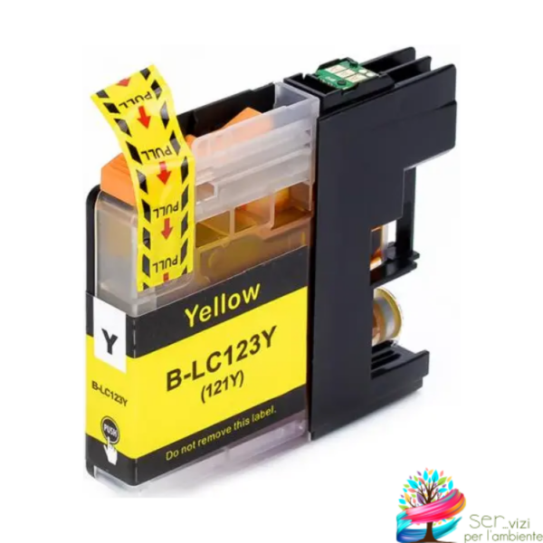 Cartuccia compatibile per Brother LC123 Yellow