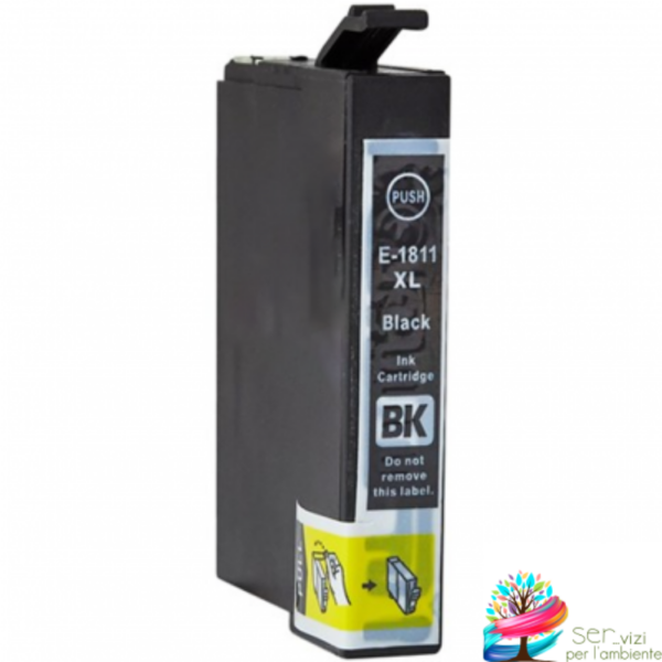Cartuccia compatibile per Epson T1811 Black