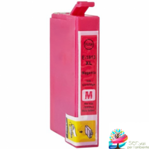 Cartuccia compatibile per Epson T1813 Magenta