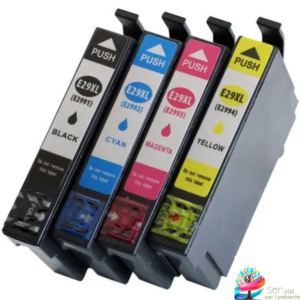 Kit 4 cartucce compatibili per Epson T2991 T2992 T2993 T2994 29XL