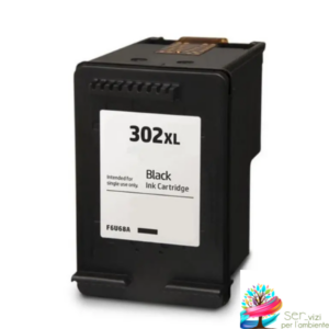 Cartuccia rigenerata ad inchiostro per Hp 302 XL Black F6U68AE
