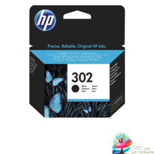 Cartuccia Originale ad inchiostro per Hp 302 Black F6U66AE