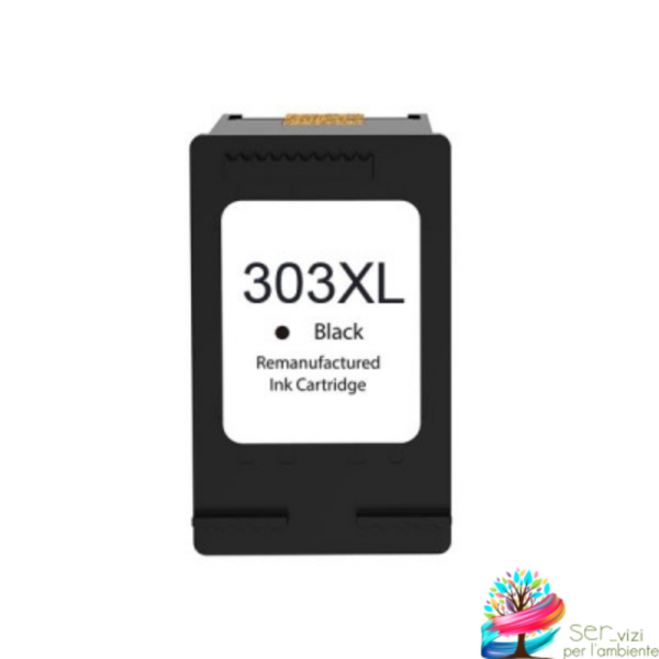 Cartuccia rigenerata ad inchiostro per Hp 303 XL Black T6N04AE
