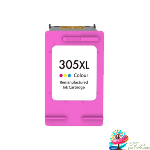 Cartuccia rigenerata ad Inchiostro per Hp 305 XL Color 3YM60AE