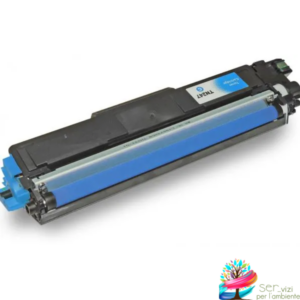 Toner compatibile per Brother TN247 Ciano con chip